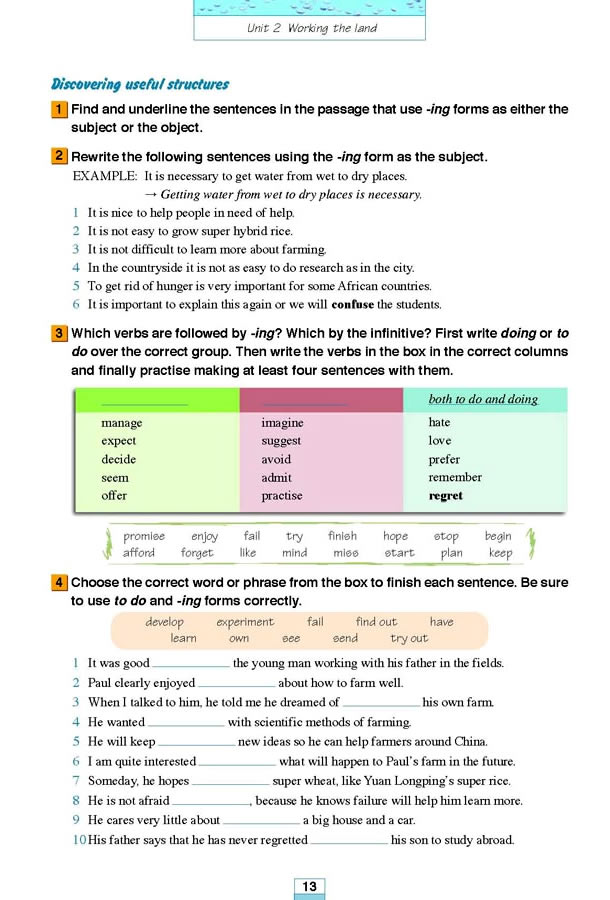 Unit 2��Working the land_25