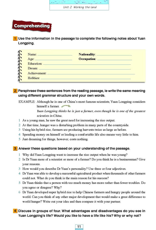 Unit 2��Working the land_23