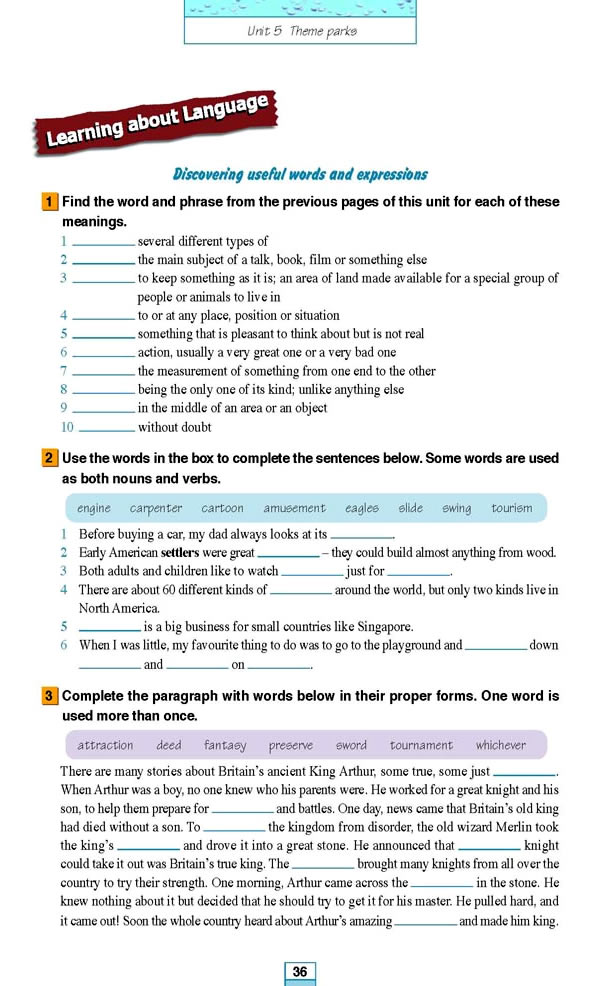 Unit 5��Theme parks_54